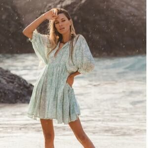 knee length dresses for ladies Kyra Mini Dress ~ Saffron main image 1
